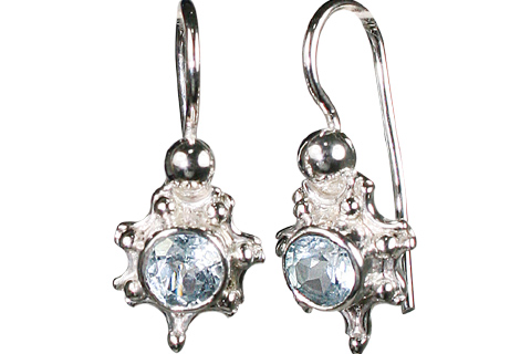 SKU 10078 - a Blue Topaz earrings Jewelry Design image