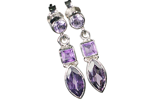 SKU 10080 - a Amethyst earrings Jewelry Design image
