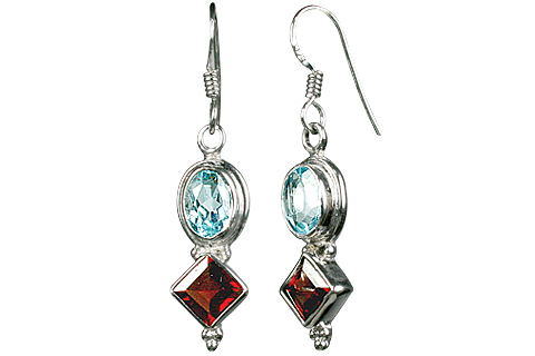 SKU 10086 - a Blue Topaz earrings Jewelry Design image