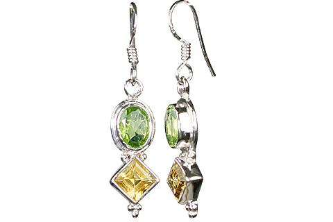 SKU 10087 - a Peridot earrings Jewelry Design image