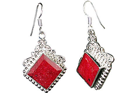 SKU 10123 - a Ruby earrings Jewelry Design image