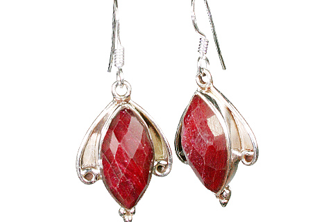 SKU 10130 - a Ruby earrings Jewelry Design image