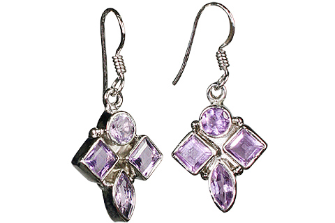 SKU 10134 - a Amethyst earrings Jewelry Design image