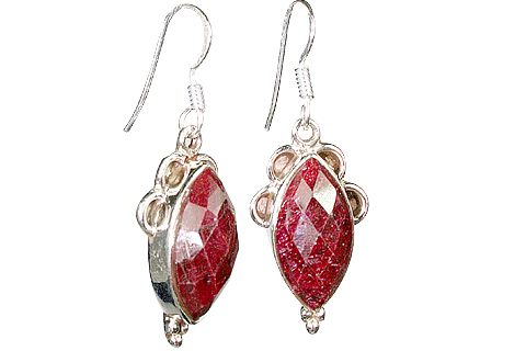 SKU 10135 - a Ruby earrings Jewelry Design image