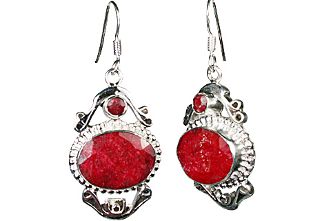SKU 10141 - a Ruby earrings Jewelry Design image