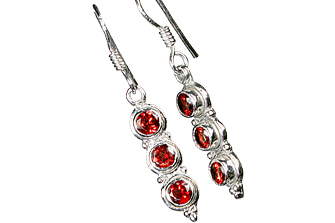 SKU 10142 - a Garnet earrings Jewelry Design image