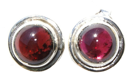 SKU 1025 - a Garnet Earrings Jewelry Design image