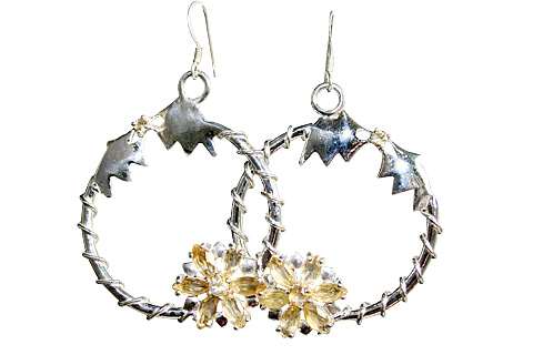 SKU 10370 - a Citrine earrings Jewelry Design image