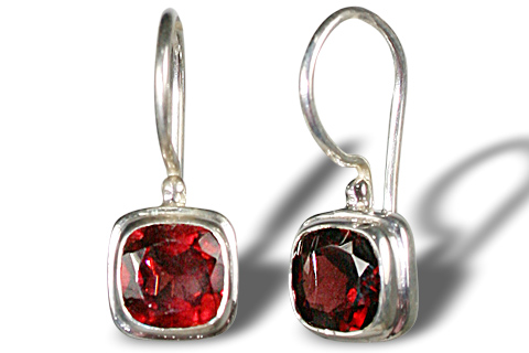 SKU 10411 - a Garnet earrings Jewelry Design image