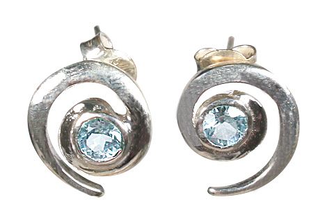 SKU 10415 - a Blue Topaz earrings Jewelry Design image