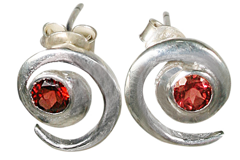 SKU 10416 - a Garnet earrings Jewelry Design image