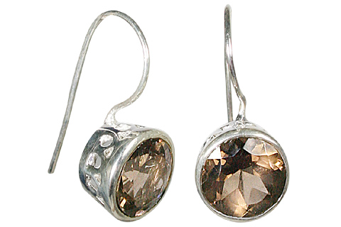 SKU 10419 - a Smoky Quartz earrings Jewelry Design image