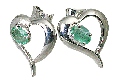 SKU 10509 - a Emerald earrings Jewelry Design image