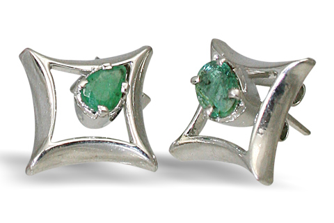 SKU 10510 - a Emerald earrings Jewelry Design image