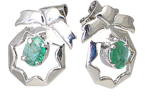 SKU 10511 - a Emerald earrings Jewelry Design image