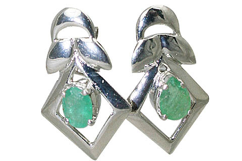 SKU 10514 - a Emerald earrings Jewelry Design image