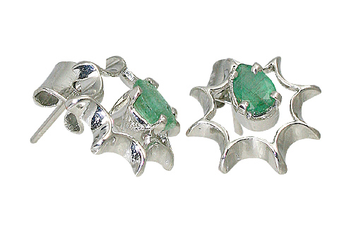 SKU 10516 - a Emerald earrings Jewelry Design image