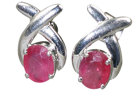 SKU 10519 - a Ruby earrings Jewelry Design image