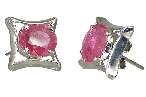 SKU 10520 - a Ruby earrings Jewelry Design image