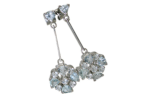 SKU 10526 - a Aquamarine earrings Jewelry Design image