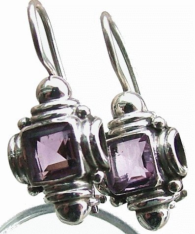 SKU 1054 - a Amethyst Earrings Jewelry Design image