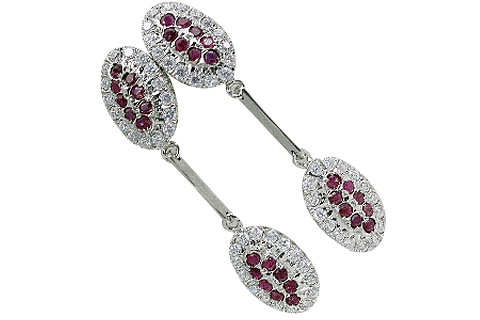 SKU 10604 - a Ruby earrings Jewelry Design image