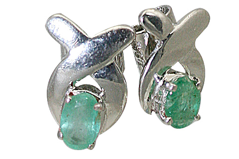 SKU 10608 - a Emerald earrings Jewelry Design image