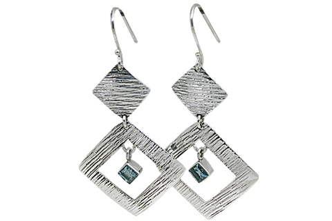 SKU 10657 - a Blue Topaz earrings Jewelry Design image