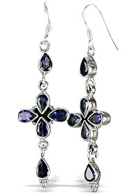 SKU 1066 - a Iolite Earrings Jewelry Design image