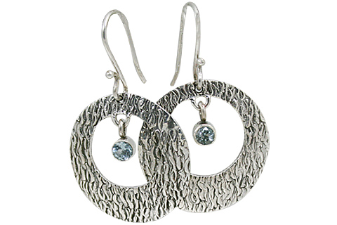 SKU 10664 - a Blue Topaz earrings Jewelry Design image