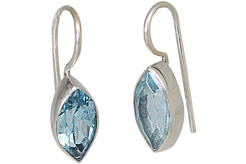 SKU 10675 - a Blue Topaz earrings Jewelry Design image
