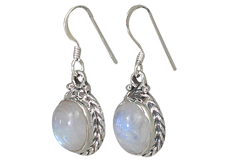 SKU 10677 - a Moonstone earrings Jewelry Design image