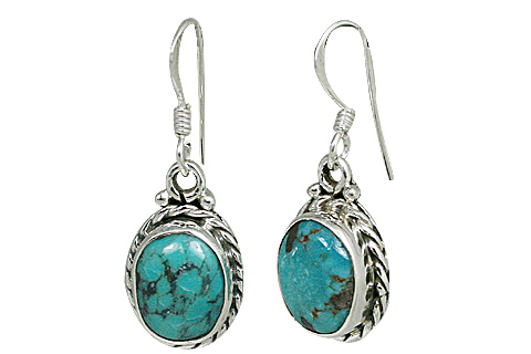 SKU 10679 - a Turquoise earrings Jewelry Design image
