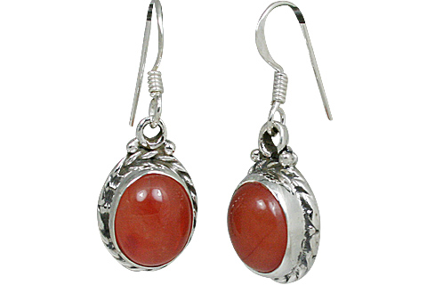 SKU 10680 - a Carnelian earrings Jewelry Design image