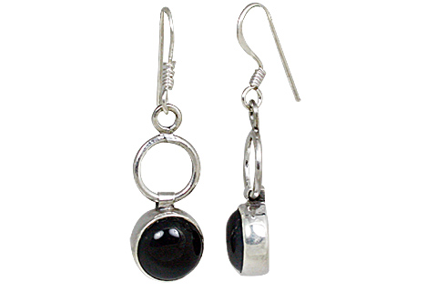 SKU 10685 - a Onyx earrings Jewelry Design image