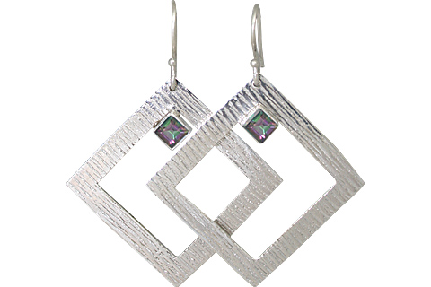 SKU 10692 - a mystic quartz earrings Jewelry Design image