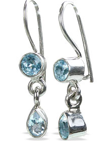 SKU 10715 - a Blue Topaz earrings Jewelry Design image