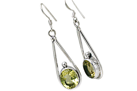 SKU 10721 - a Lemon Quartz earrings Jewelry Design image