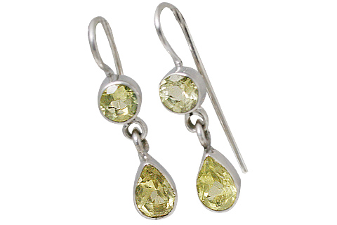 SKU 10722 - a Lemon Quartz earrings Jewelry Design image