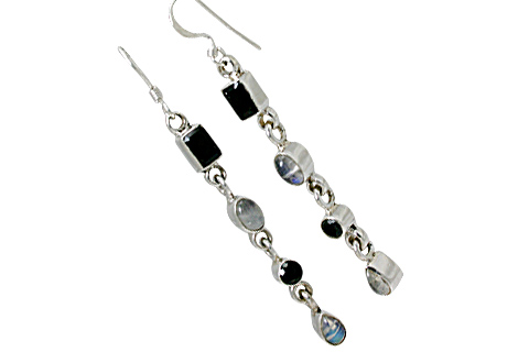 SKU 10766 - a Onyx earrings Jewelry Design image