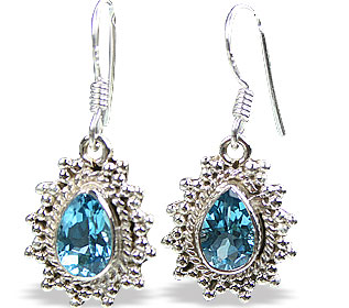 SKU 10777 - a Blue Topaz earrings Jewelry Design image