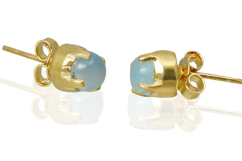 SKU 10780 - a Chalcedony earrings Jewelry Design image