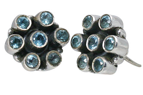 SKU 10788 - a Blue Topaz earrings Jewelry Design image