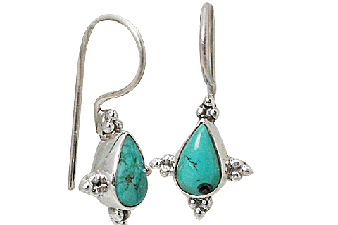 SKU 10793 - a Turquoise earrings Jewelry Design image
