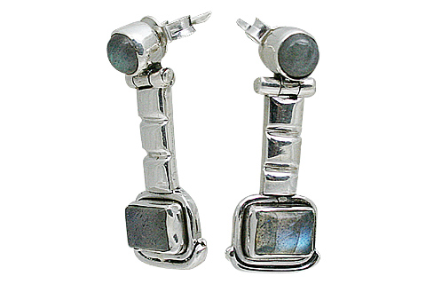 SKU 10807 - a Labradorite earrings Jewelry Design image