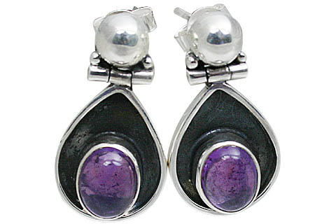 SKU 10814 - a Amethyst earrings Jewelry Design image
