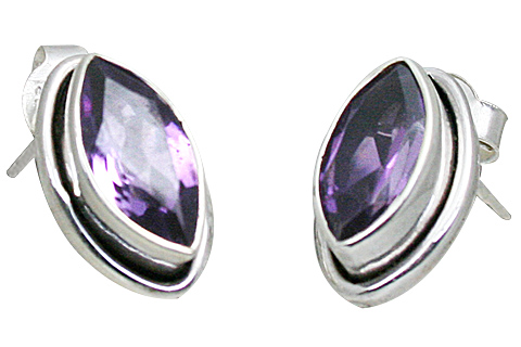 SKU 10823 - a Amethyst earrings Jewelry Design image