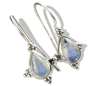 SKU 10841 - a Moonstone earrings Jewelry Design image