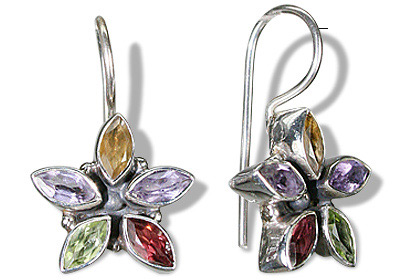 SKU 1085 - a Multi-stone Earrings Jewelry Design image