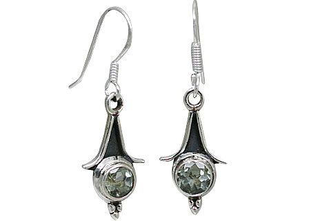 SKU 10877 - a Green amethyst earrings Jewelry Design image